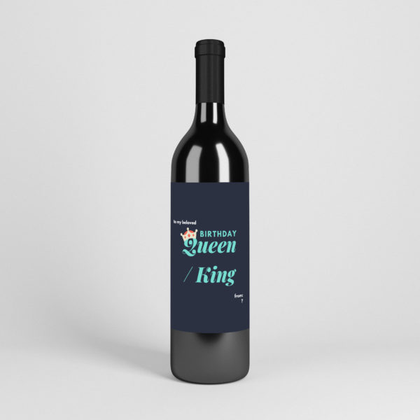 Custom Birthday Wine Template 1003-1